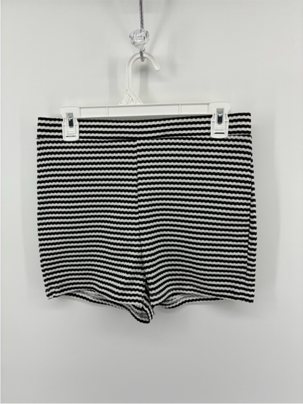 Missguided Monochrome Striped High Waist Shorts